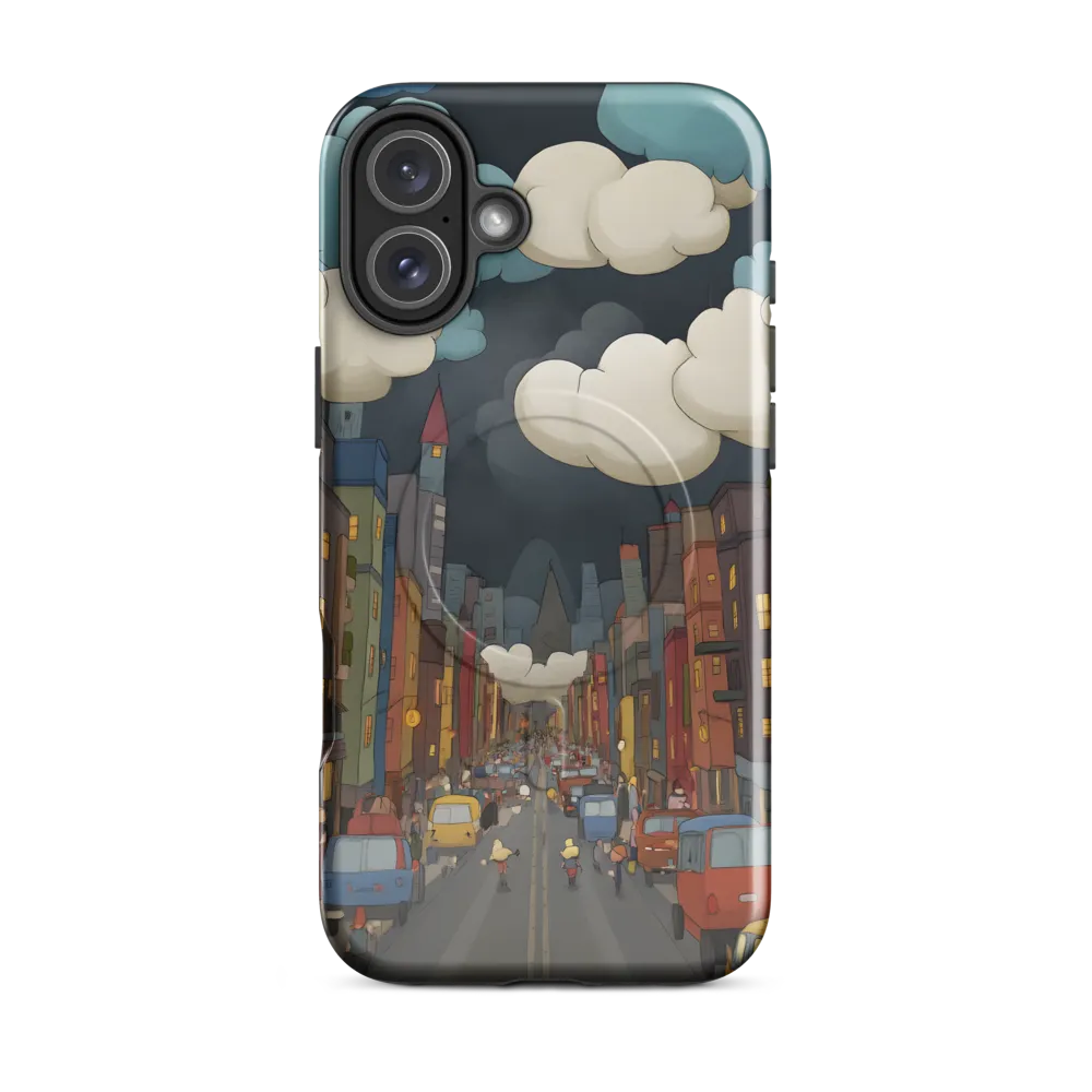 Urban Symphony: A City Awakens at Dusk | Phone Case |  16 Plus | MagSafe® Tough Case | Glossy