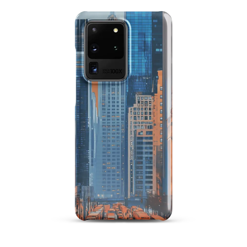 Urban Symphony in Blue and Orange