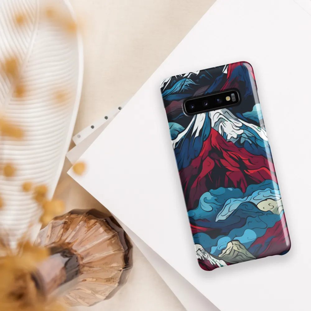 Mountain Majesty: An Abstract Voyage | Phone Case |  S10 Plus | Snap Case | Glossy