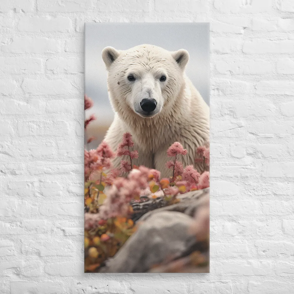 Curiosity Among Blooms: The Polar Bear