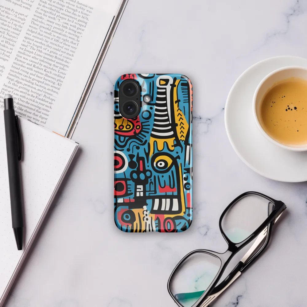 Intricate Playfulness in Geometric Abstract | Phone Case |  16 | Snap Case | Glossy