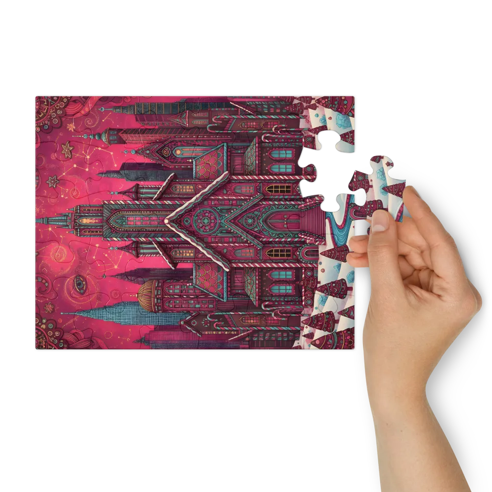 Gingerbread Cathedral 
 Jigsaw Puzzle in Tin Box