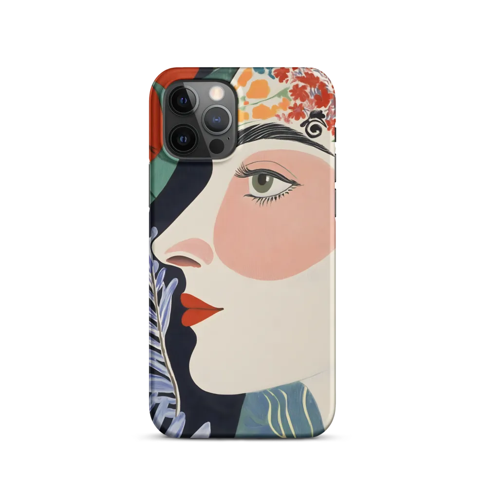 Floral Serenade: A Modern Portrait