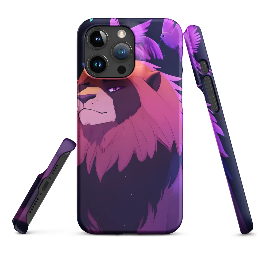 Regal Serenity: The Majestic Lion | Phone Case |  15 Pro Max | Snap Case | Matte