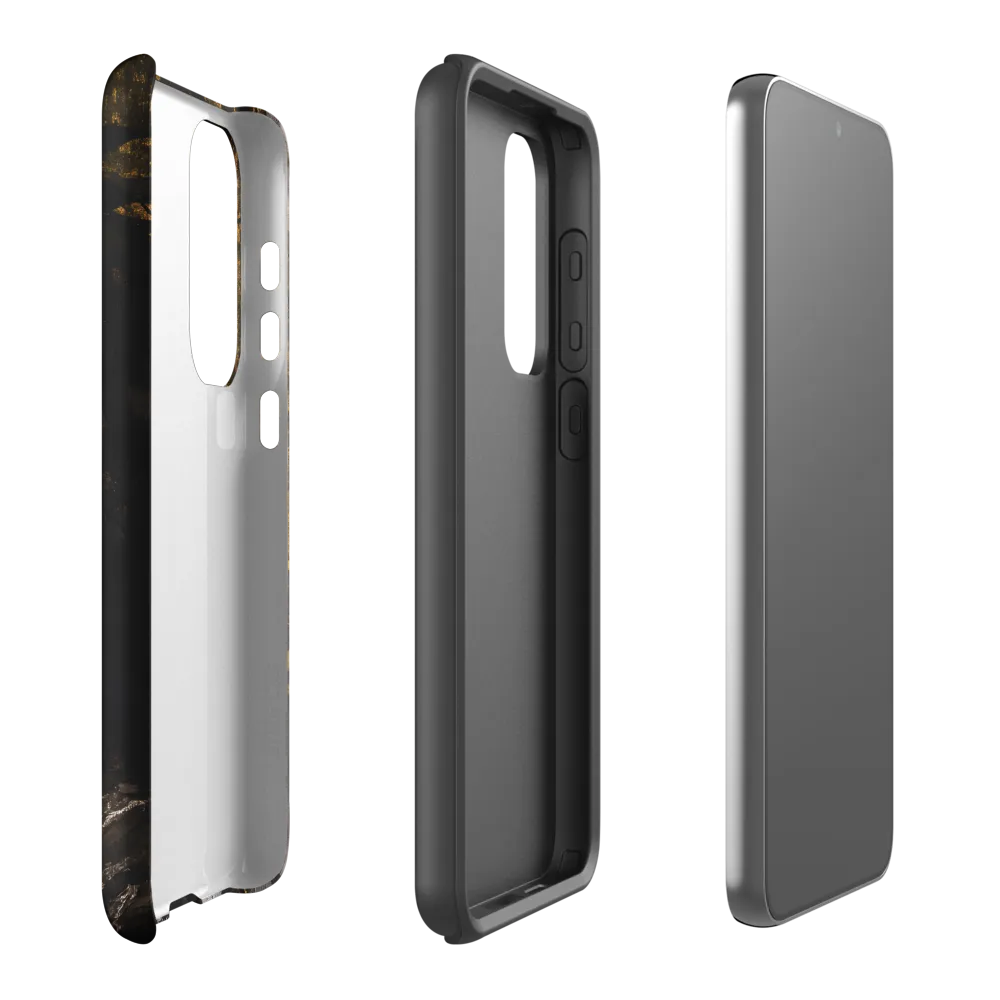 Golden Elegance: A Modern Profile Portrait