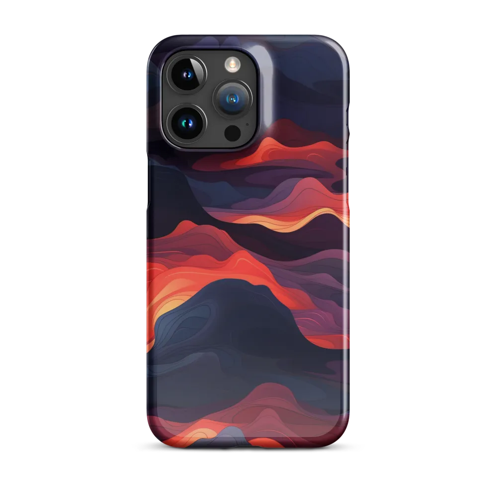 Ethereal Waves of Color | Phone Case |  15 Pro Max | Snap Case | Glossy