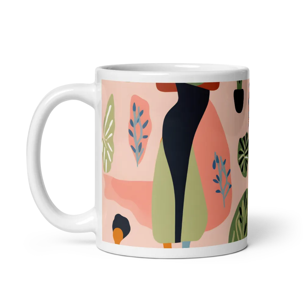 Harmony of Nature and Femininity | Mug with White inside | 11 oz