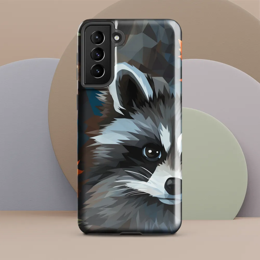 Whispers of Autumn: The Raccoon's Gaze