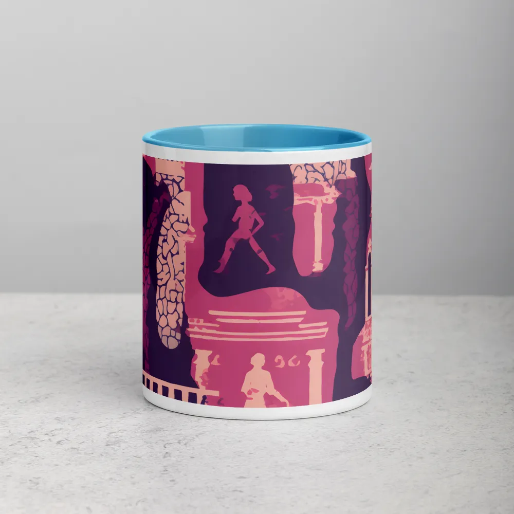 Whimsical Interplay of Figures and Architecture