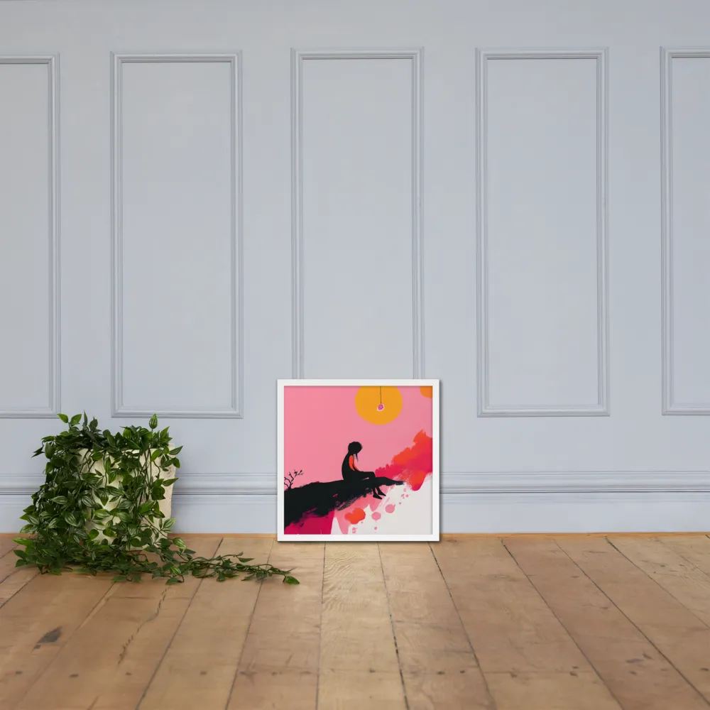 Whispers of the Sun | Poster with White Frame | 18″×18″