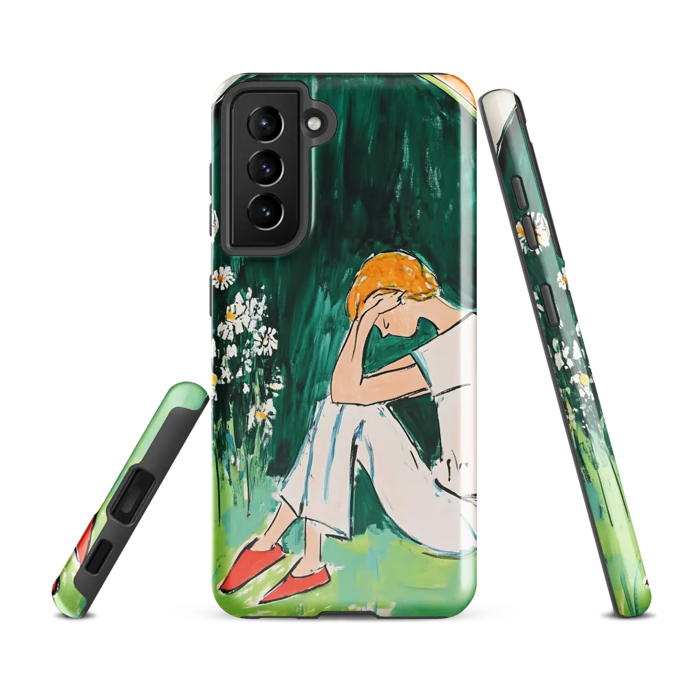 Silent Sorrow | Phone Case |  S21 FE | Tough Case | Glossy