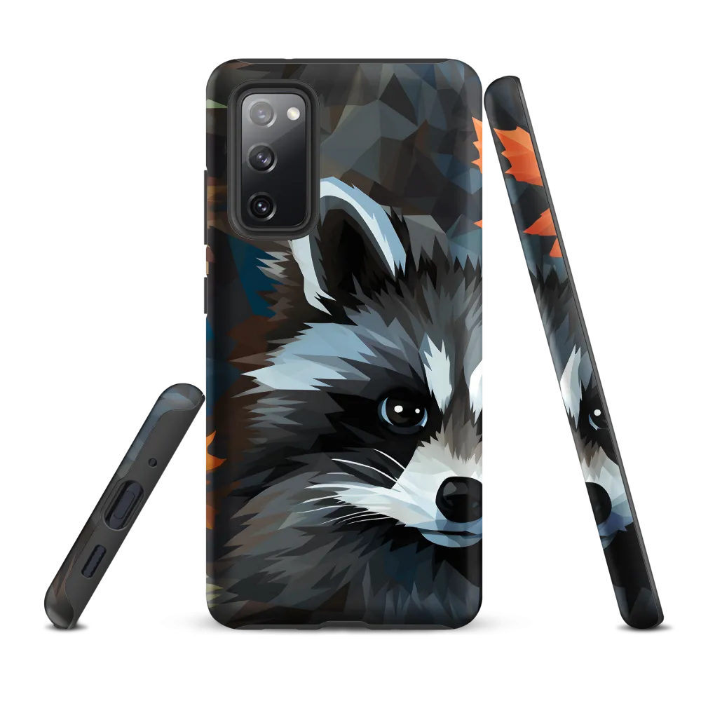 Whispers of Autumn: The Raccoon's Gaze