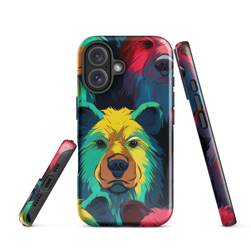 The Colorful Essence of Bears | Phone Case |  16 | Tough Case | Glossy