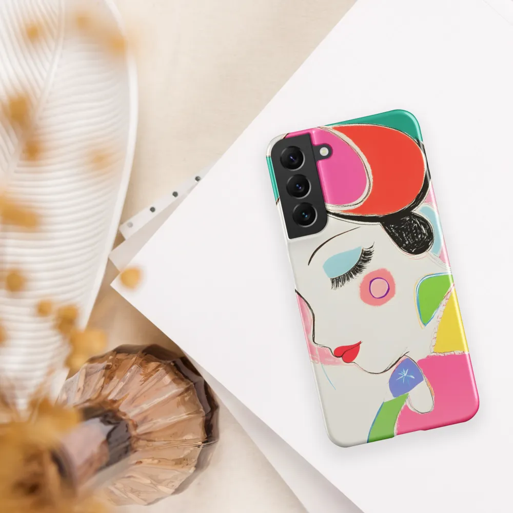 Whimsical Portrait in Colorful Abstraction