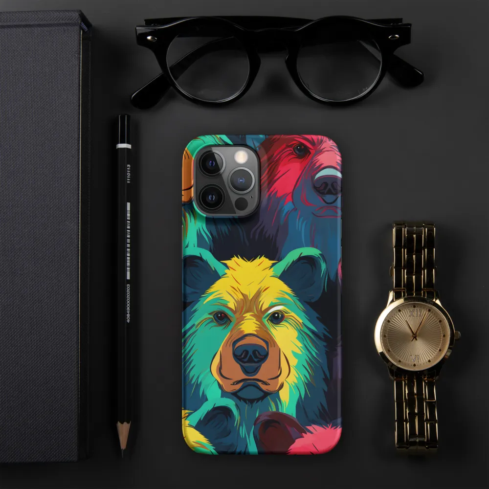 The Colorful Essence of Bears | Phone Case |  12 Pro Max | Snap Case | Matte