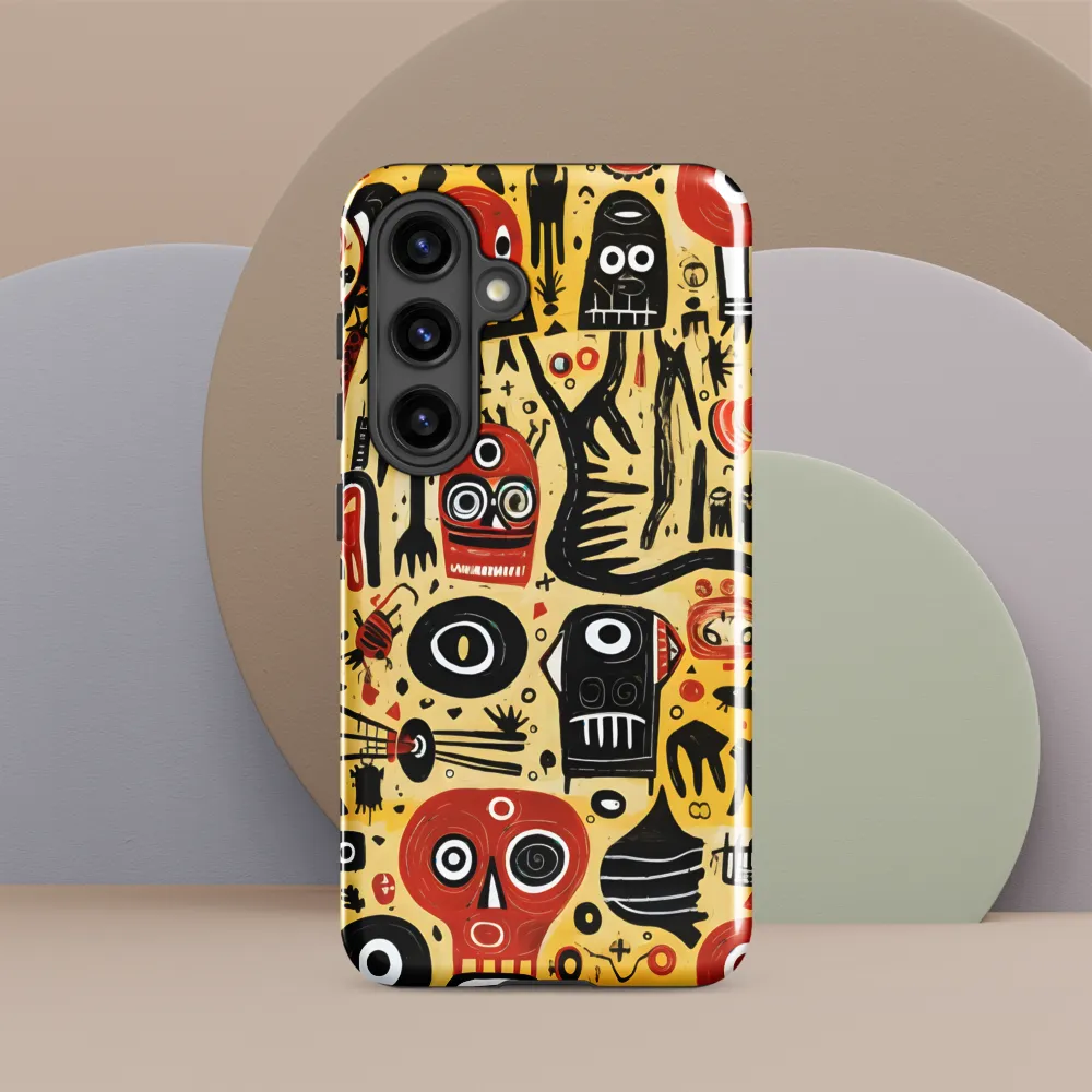 Abstract Encounters: A Dance of Faces and Symbols