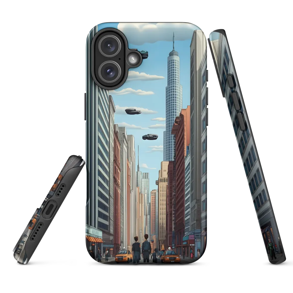 Futuristic Stroll through the Urban Skyline