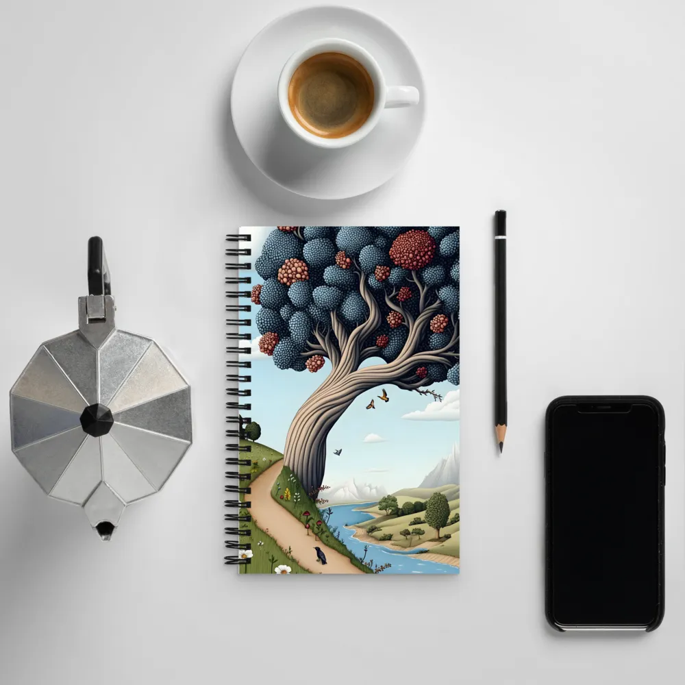 The Whimsical Embrace of Nature | Spiral Notebook