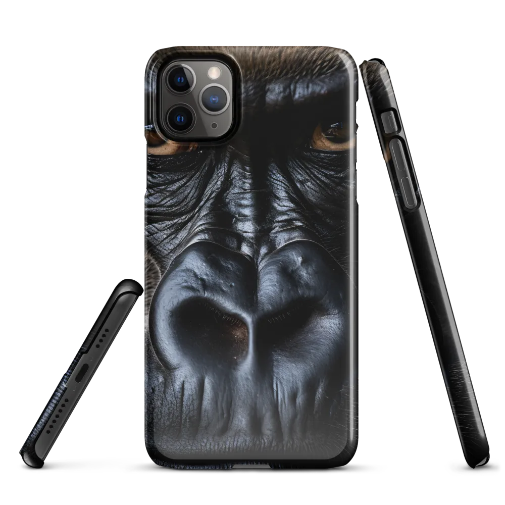 Gaze of the Wild: A Gorilla's Portrait | Phone Case |  11 Pro Max | Snap Case | Glossy