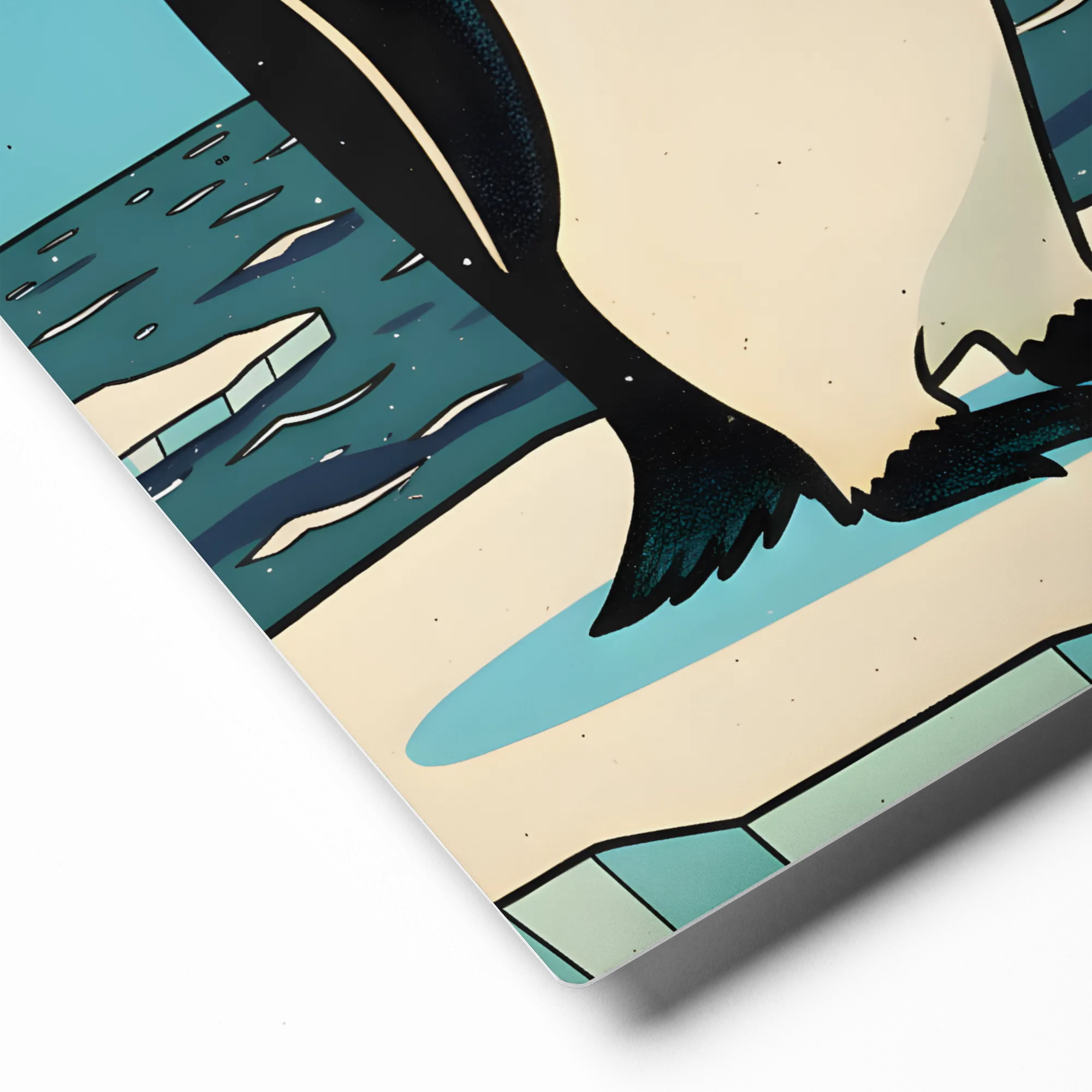 Emperor on Ice 
 Metal Print | 12″x 12″