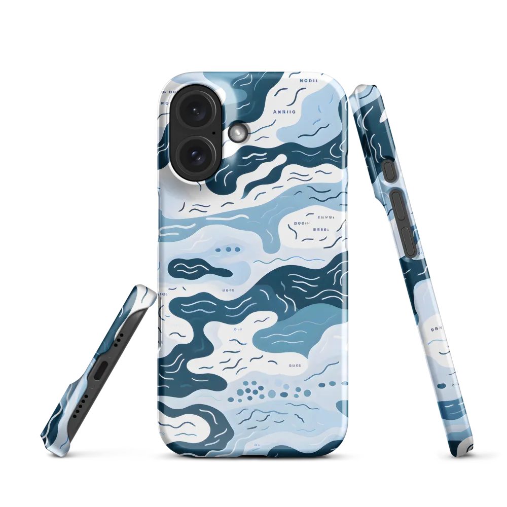 Flowing Waters: An Abstract Journey | Phone Case |  16 | Snap Case | Glossy