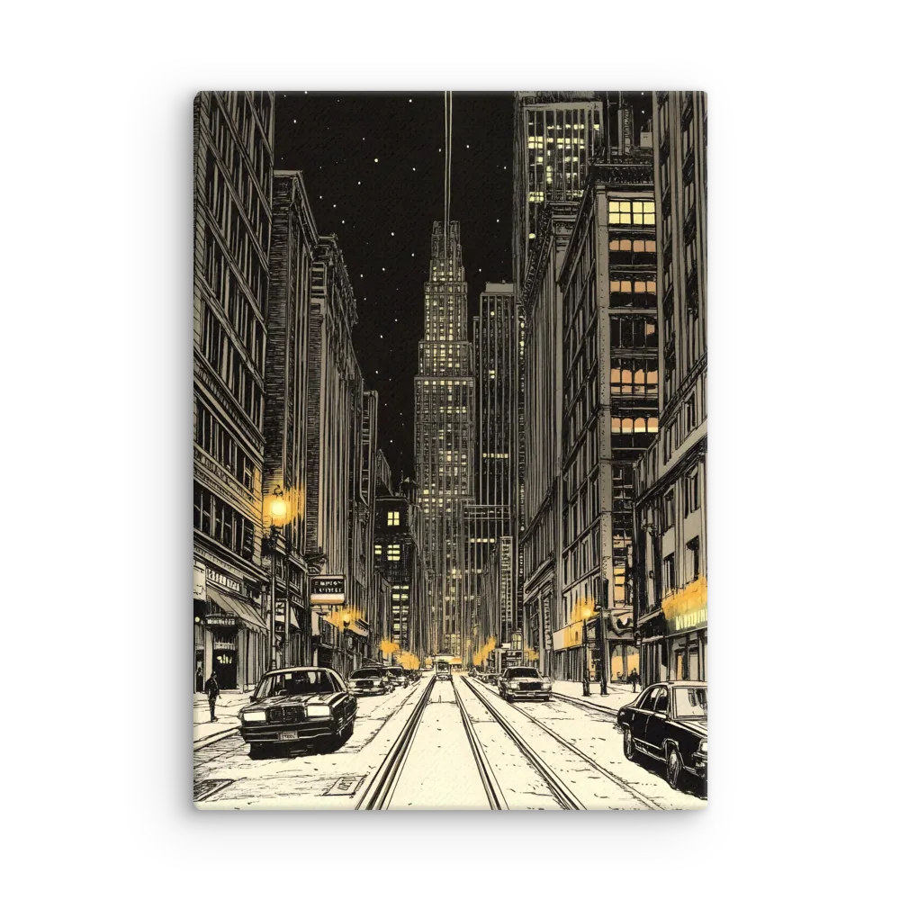 Whispers of the Night City | Thin Canvas | 20″×28″