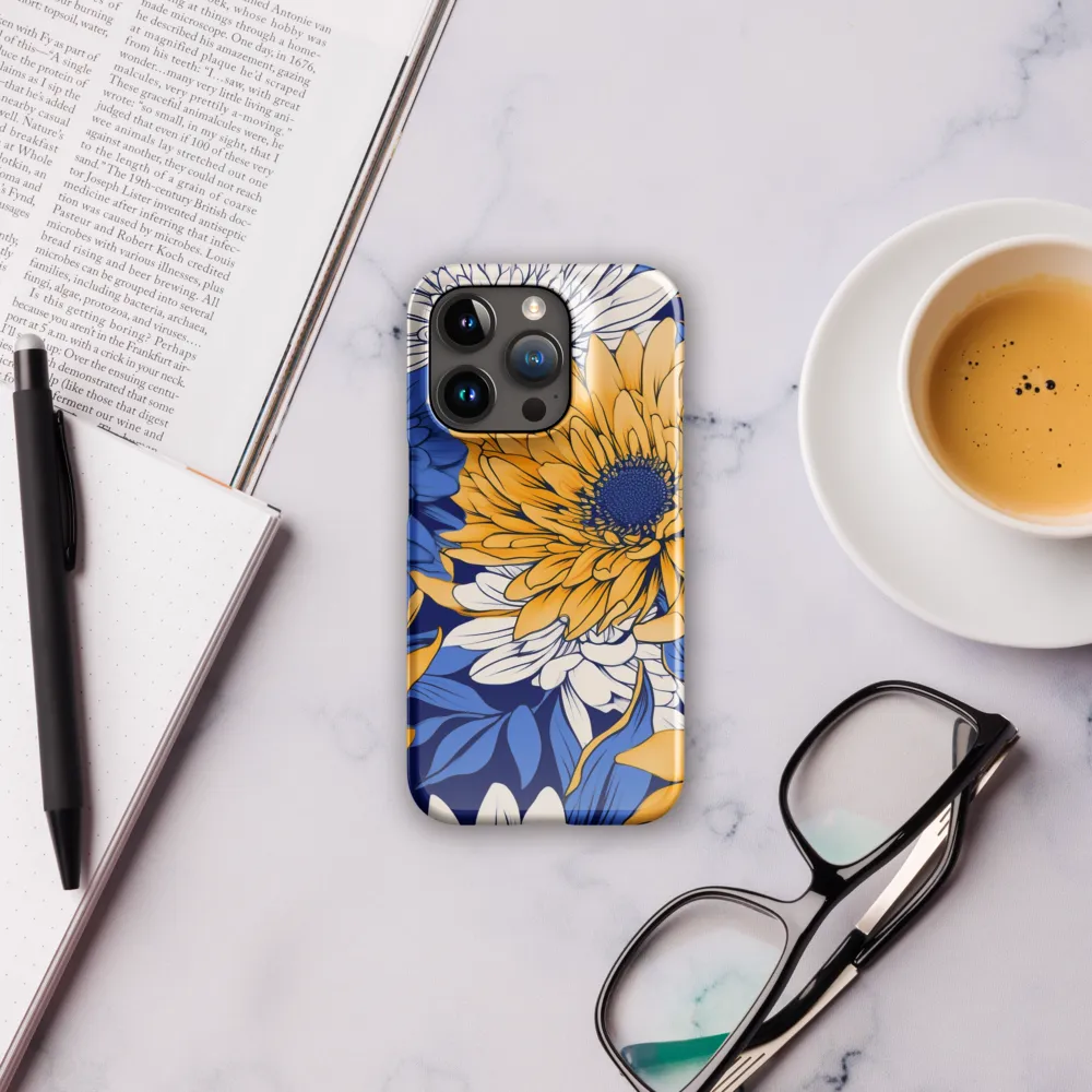 Floral Harmony in Blue and Yellow