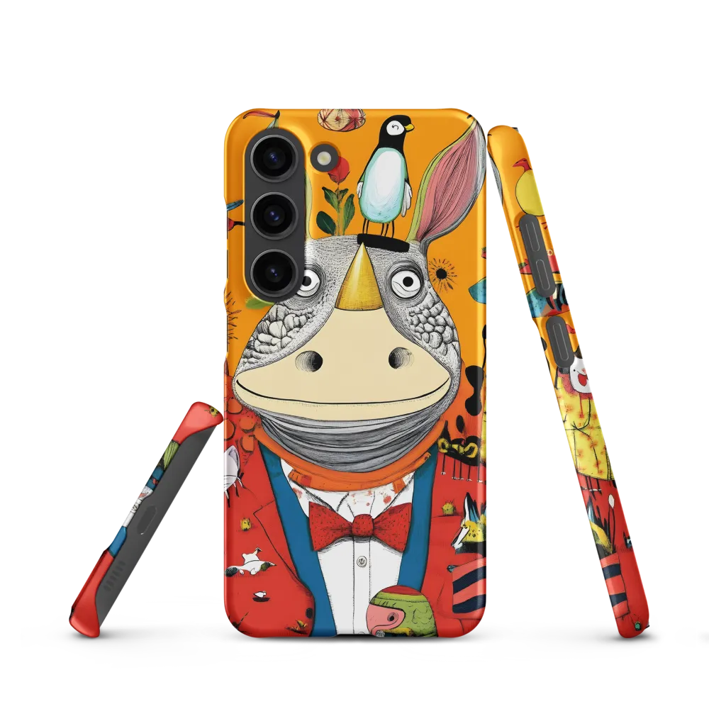 Whimsical Rhinoceros: A Playful Encounter