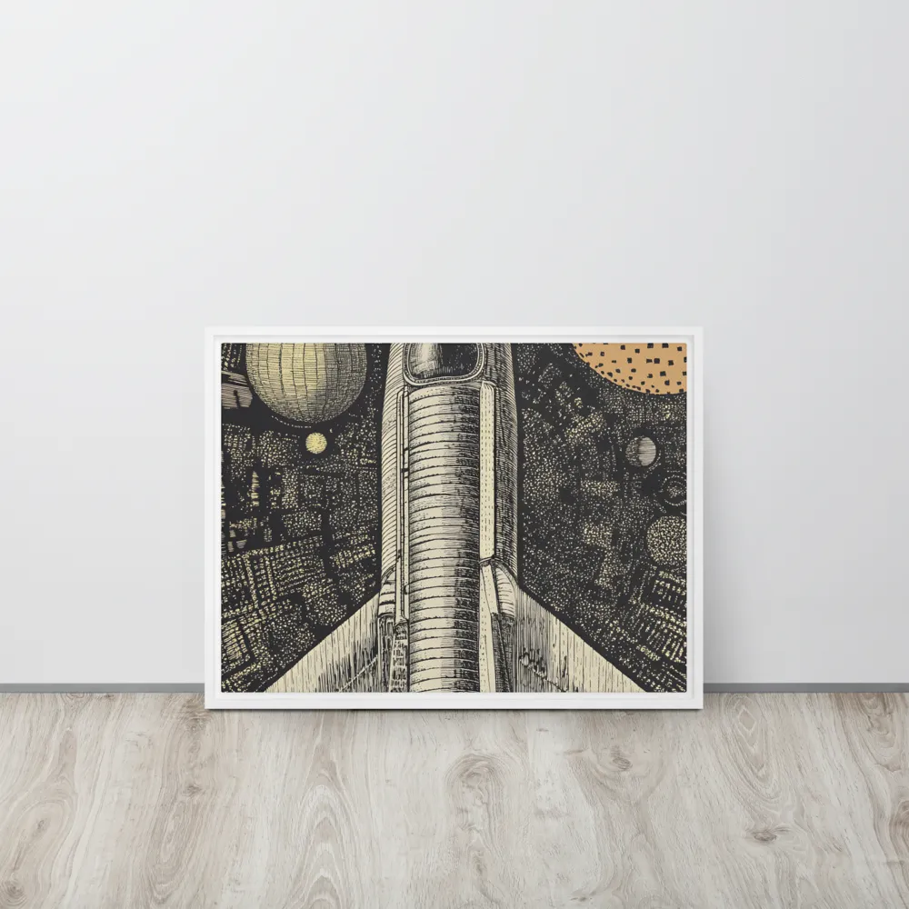 Voyage to the Unknown | Canvas with White Frame | 18″×24″