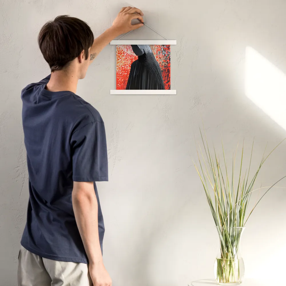 Veil of Modernity | Poster With White Wood Hanger | 10″×10″