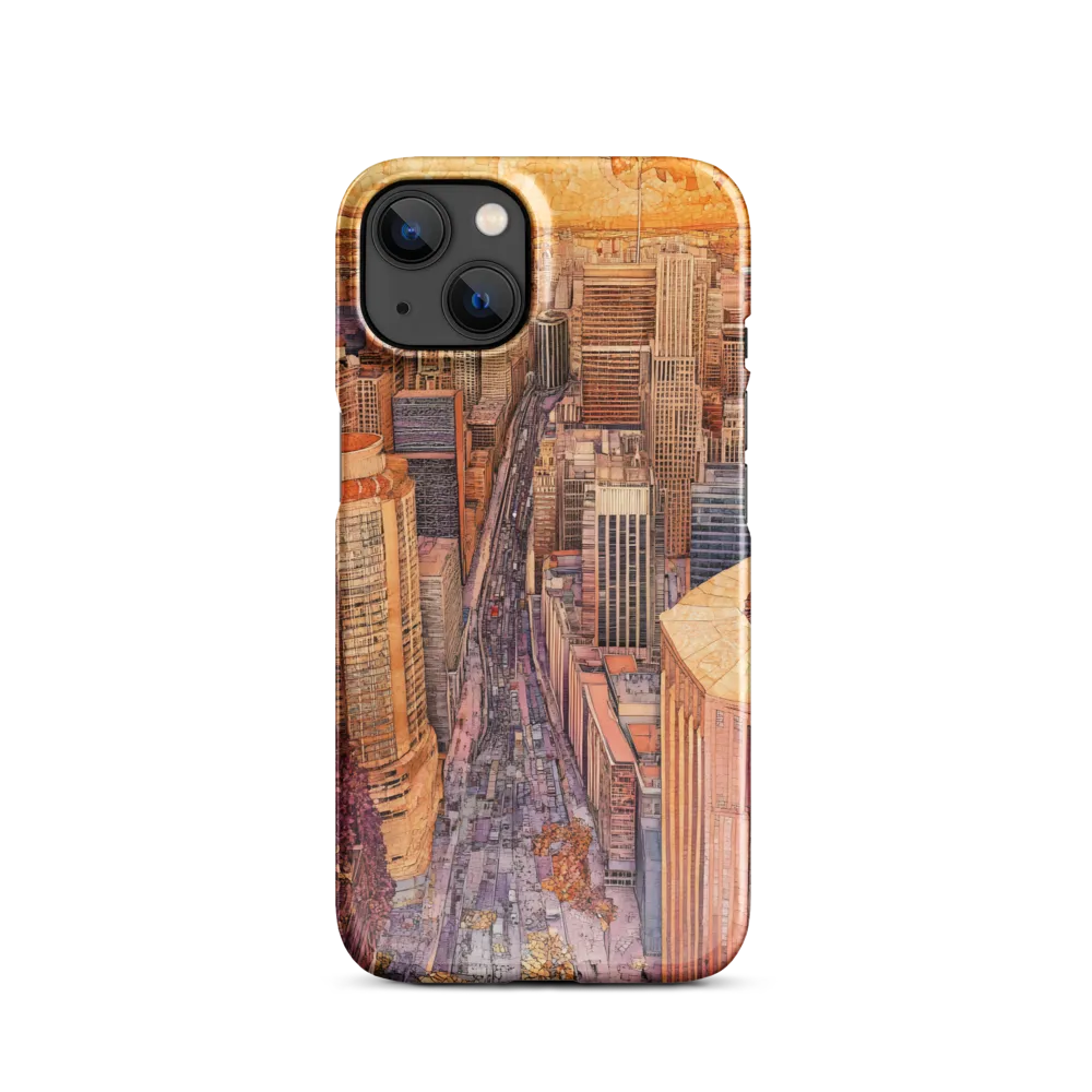 Mosaic Cityscape at Dusk