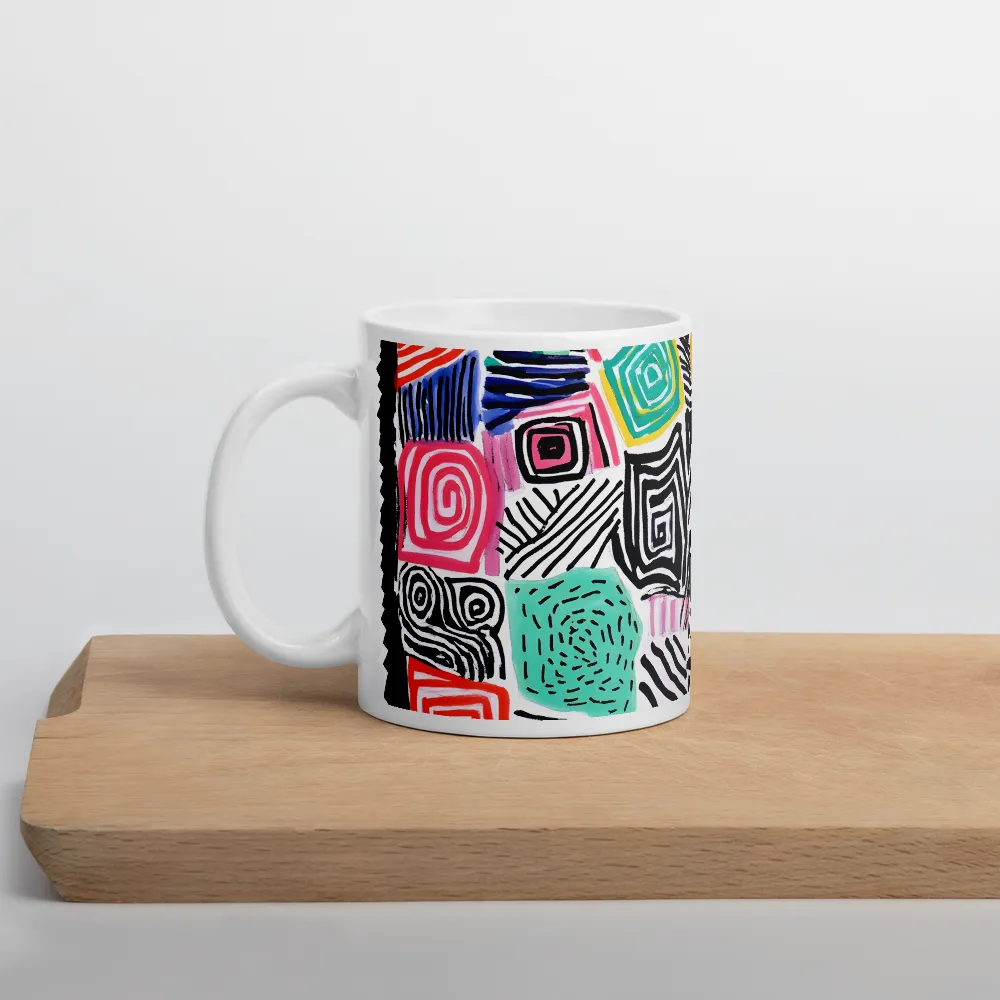 Rhythms of Color and Form | Mug with White inside | 11 oz