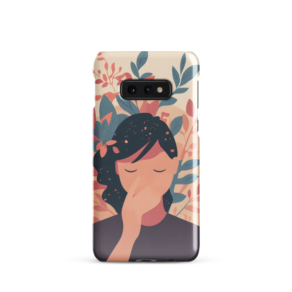 Whispers of Nature: A Serene Contemplation | Phone Case |  S10e | Snap Case | Glossy