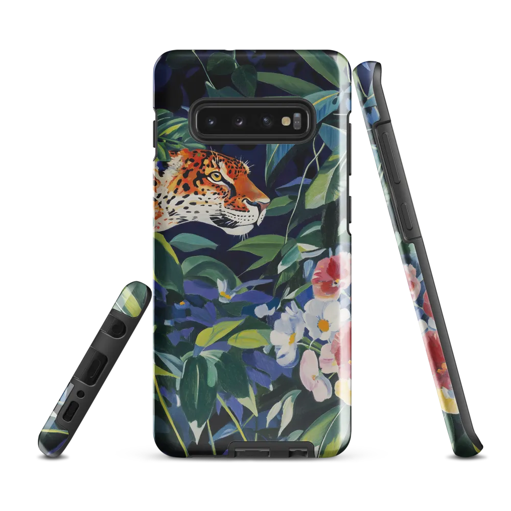 Hidden Majesty: The Jaguar Amongst Tropical Splendor | Phone Case |  S10 Plus | Tough Case | Glossy