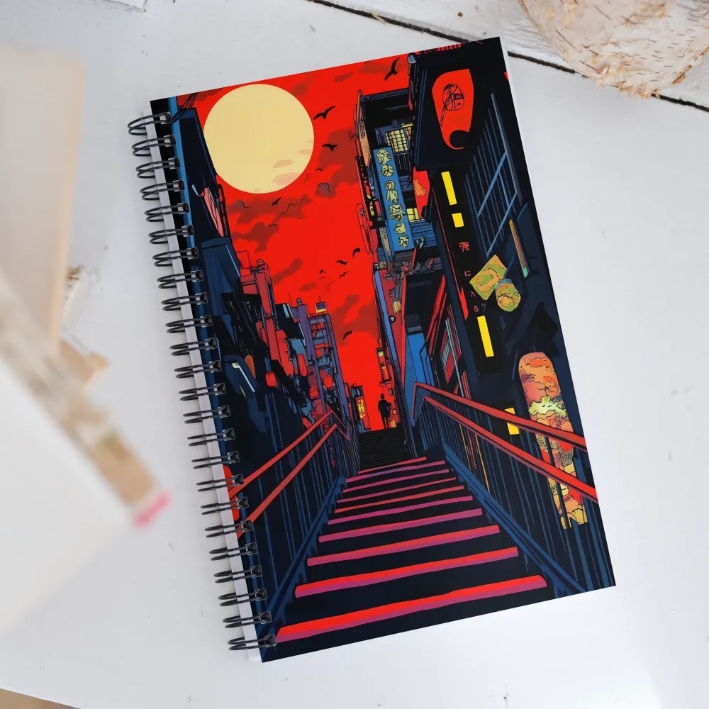 Stairway to the Unknown | Spiral Notebook