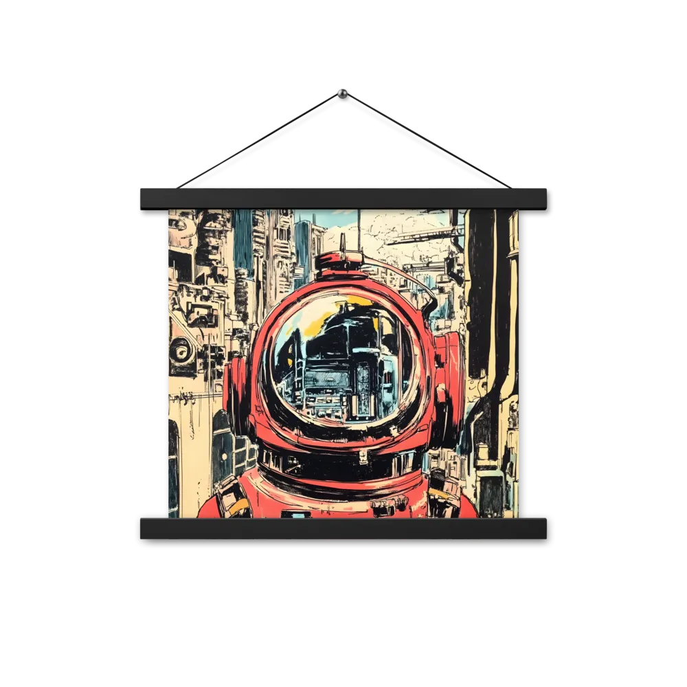 Reflections of Tomorrow | Poster With Black Wood Hanger | 14″×14″