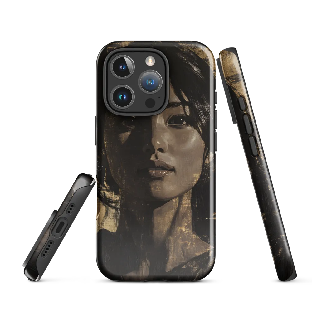 Golden Gaze: A Contemporary Portrait