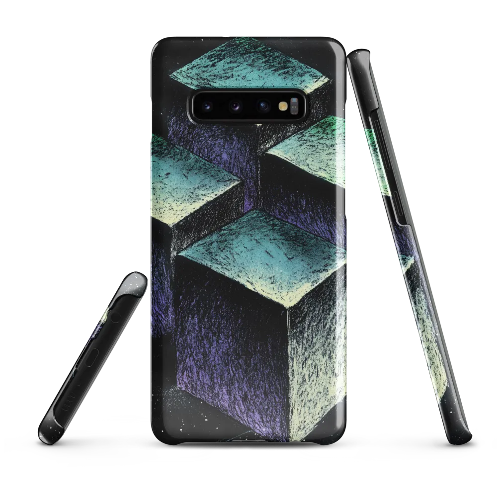 Floating Geometry: A Study in Cubes | Phone Case |  S10 Plus | Snap Case | Glossy