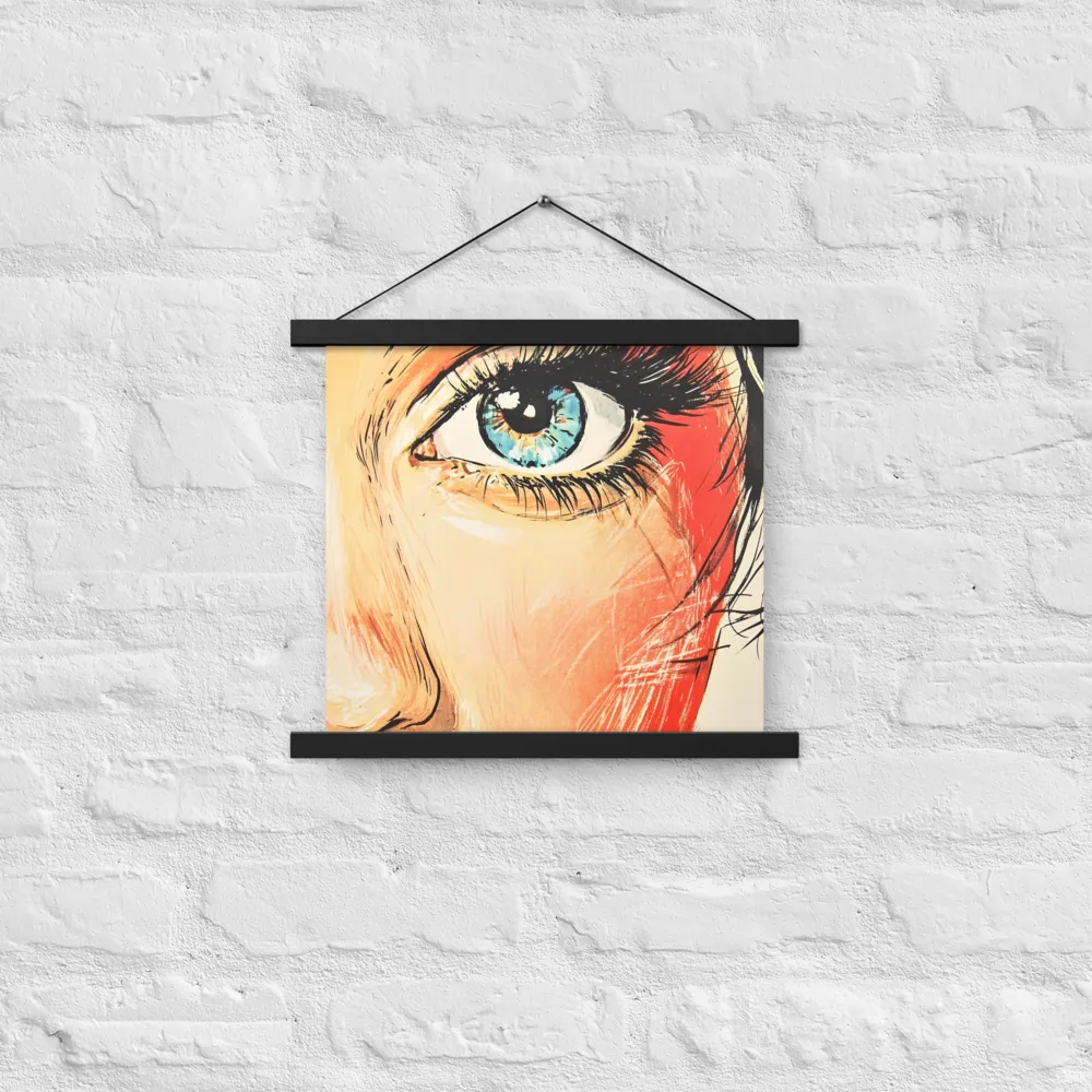 Gaze of Emotion | Poster With Black Wood Hanger | 14″×14″