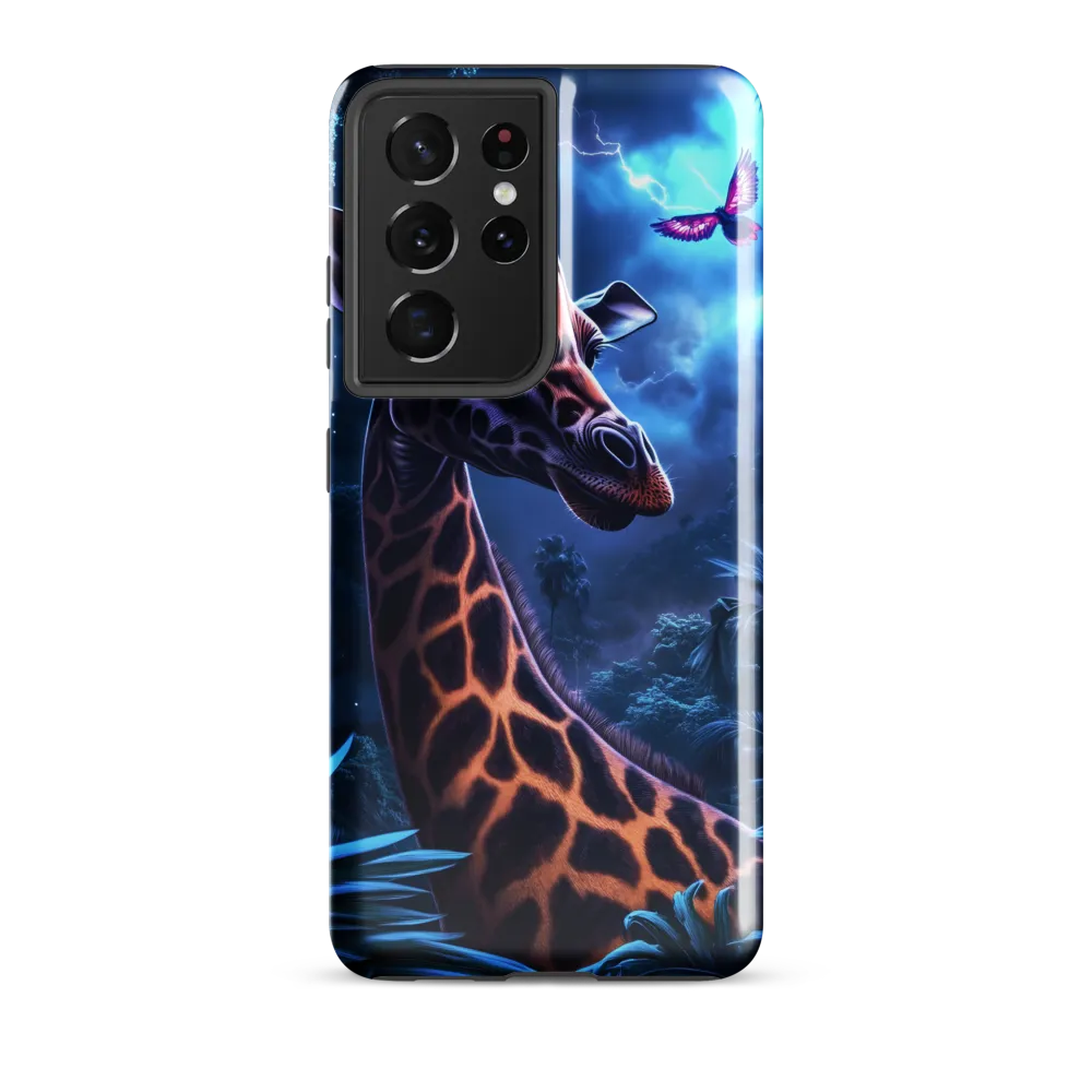Mystical Giraffe in Twilight Jungle