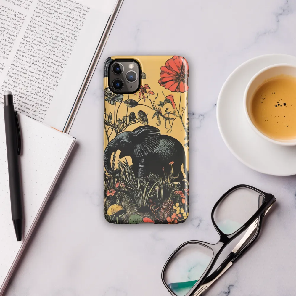 Floral Majesty: The Elephant's Sanctuary | Phone Case |  11 Pro Max | Snap Case | Glossy