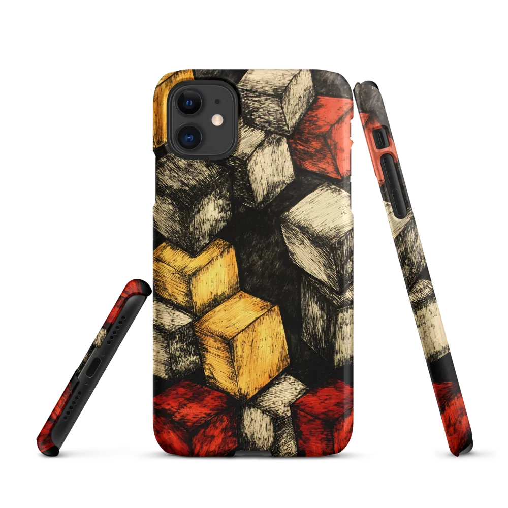 Dynamic Cubes: An Exploration in Color and Form | Phone Case |  11 | Snap Case | Matte
