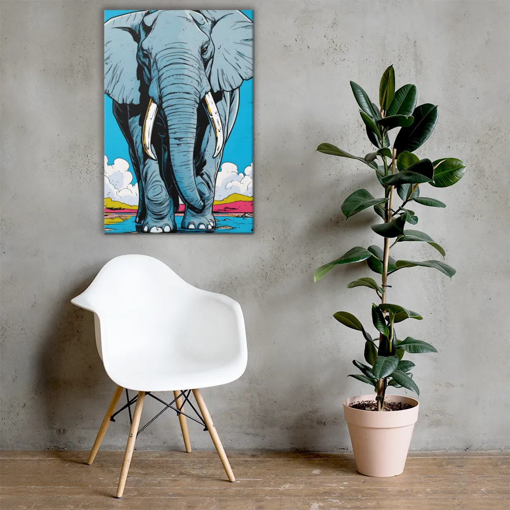 Majestic Presence: The Elephant | Canvas | 24″×36″