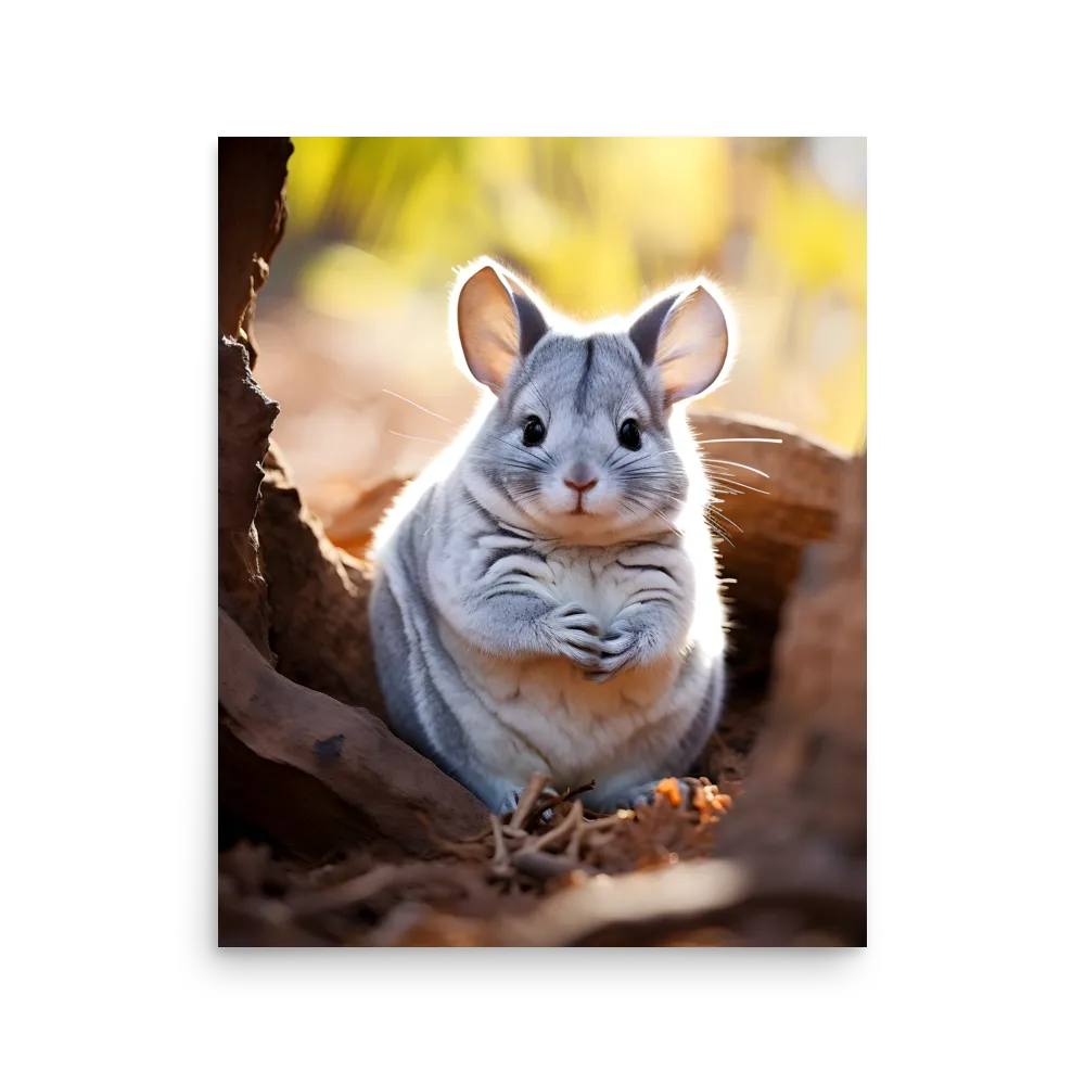 Gentle Whispers of Nature: The Chinchilla | Poster | 16″×20″