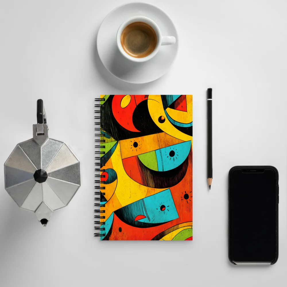 Rhythms of Color and Form | Spiral Notebook