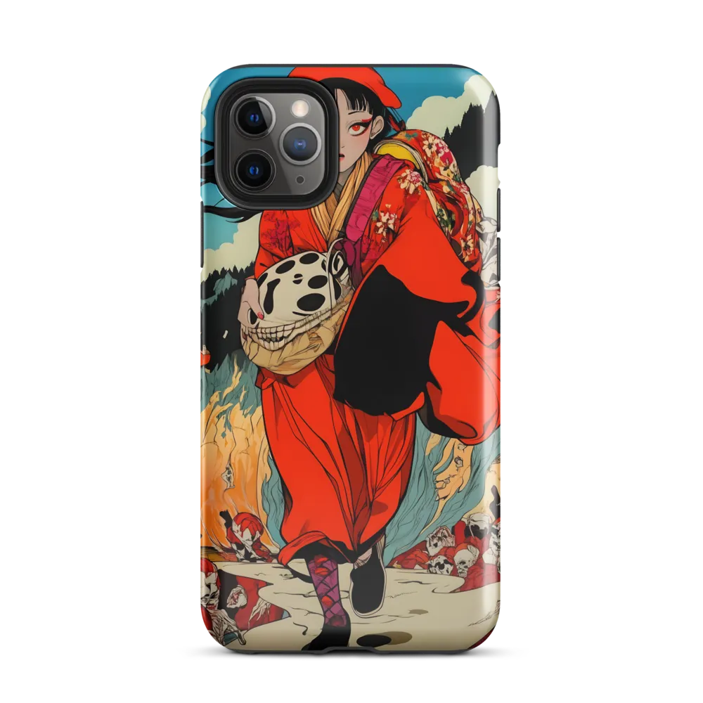 The Girl in Flames | Phone Case |  11 Pro Max | Tough Case | Glossy