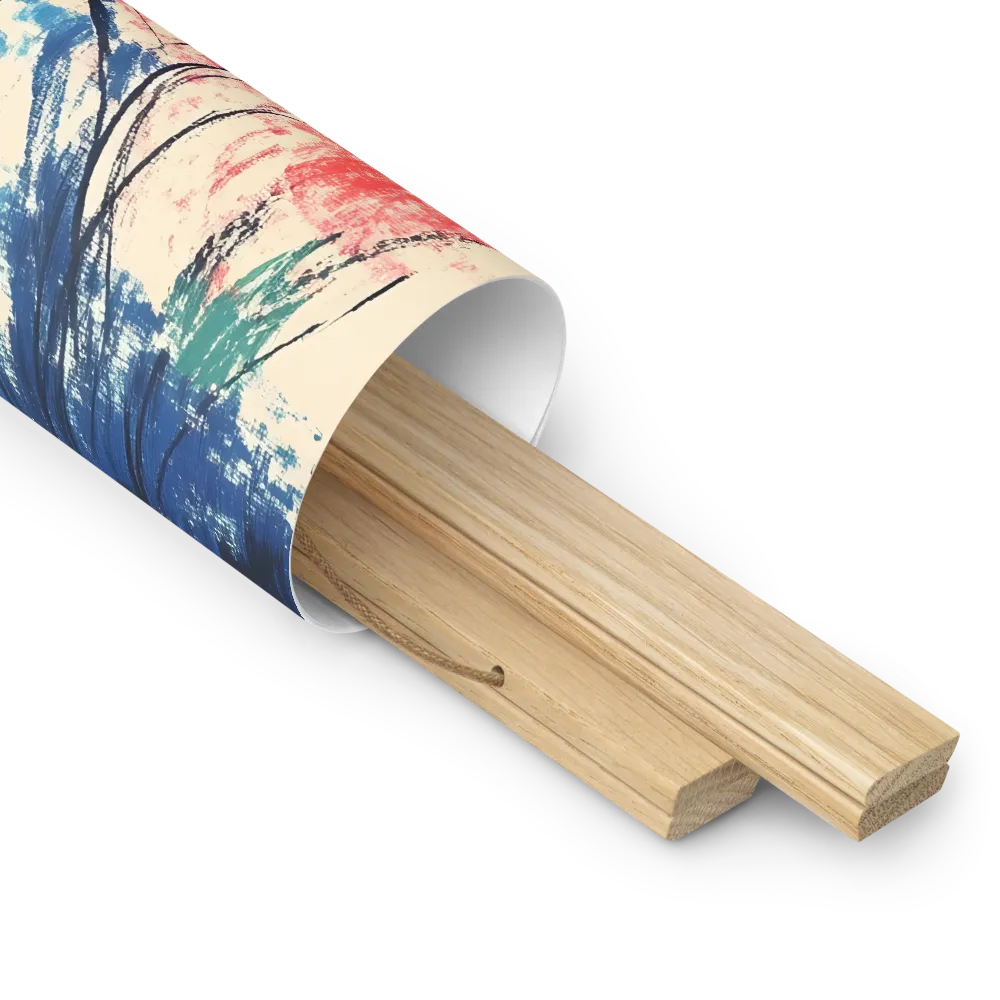 Whispers of Tranquility | Poster With Oak Wood Hanger | 16″×16″