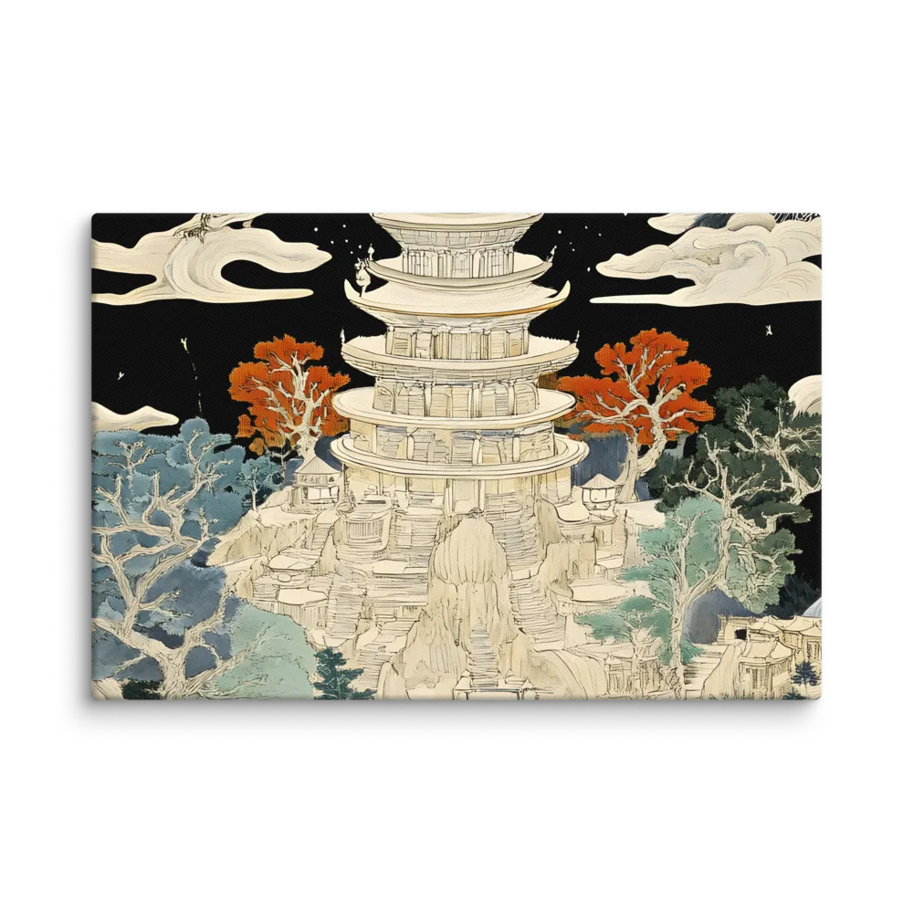 Whispers of the Pagoda | Canvas | 12″×18″