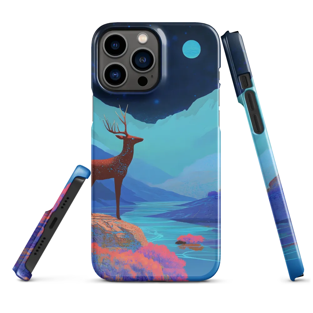 Cosmic Serenity: The Starlit Stag | Phone Case |  13 Pro Max | Snap Case | Glossy