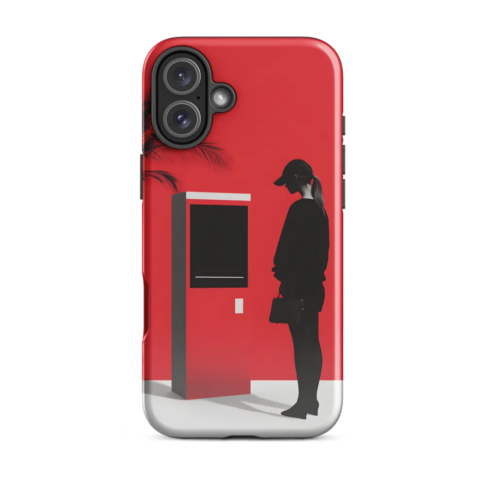 Contemplation in Red | Phone Case |  16 Plus | Tough Case | Glossy